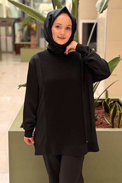 Ghisa Ribana Yaka Önü Triko Kombinli Tunik