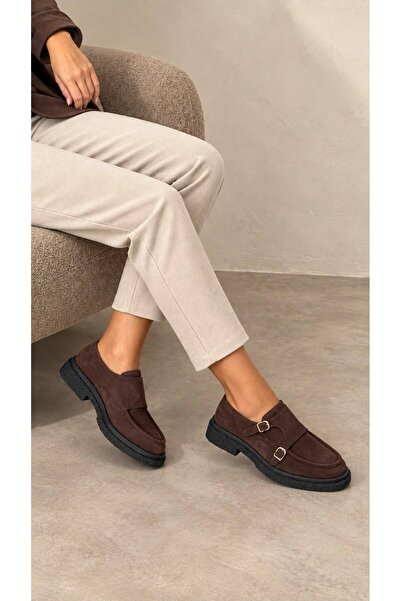 ESSO LA MİA MONROE kadın KAHVE Süet Loafer