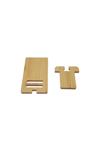 Choice 1PC Desktop Bamboo Phone Holder Practical Wooden Smartphone Charging S...