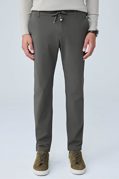 Danger Erkek Comfort Fit Premium Poliamid Kumaş Jogger Haki Pantolon - 252DNGR