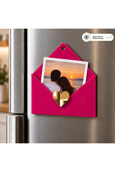 Pleksi Zarf Magnet – Fotoğraf ve Anı Dekoru 💌