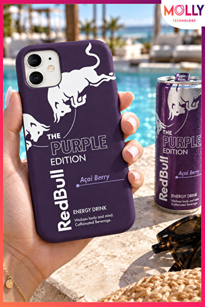 Molly iPhone 11 İçin Derin Mor The Purple Edition Desenli İçi Kadife Silikon ...