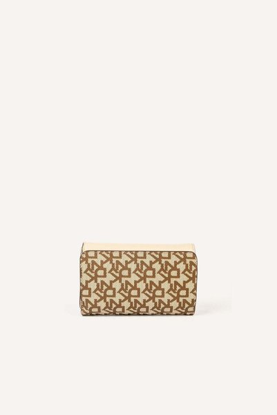 Dkny PAIGE TRI-FOLD WALLET-KW0 - CHNO/LT TAUPE-N/S