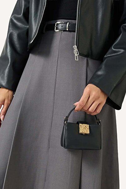 Dkny DARCI MICRO CROSSBODY-BGD - BLK/GOLD-N/S