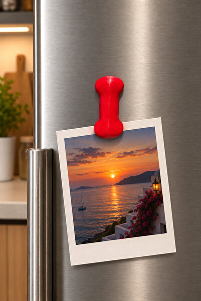 LioraeAtelier I Harfi Buzdolabı Magneti Kırmızı Harf Magnet