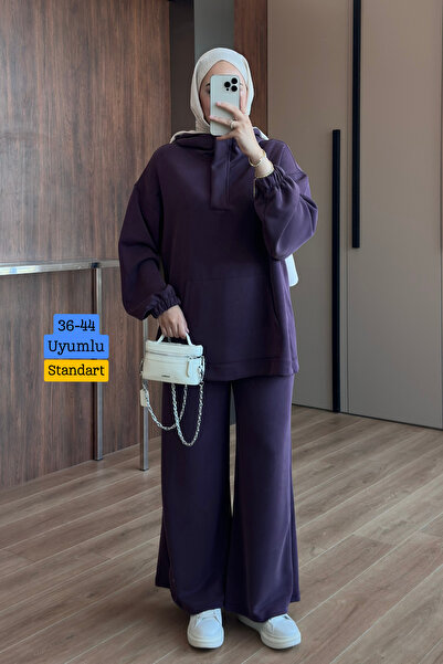Mogi Butik طقم حجاب نسائي من قماش كوبرا مودال مريح وفضفاض بقلنسوة 3233 بلون ا...