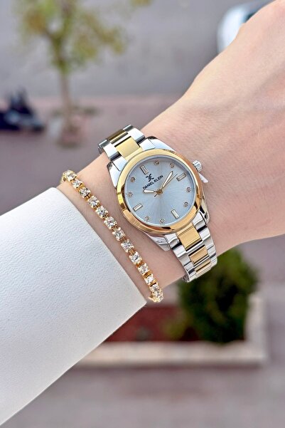 Daniel Klein Gold Gray Color 28 mm Women's Wristwatch Same as Pictured