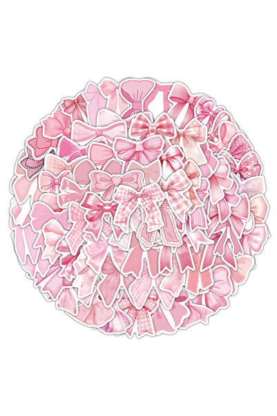 Choice 100PCS 100PCS Pink Bowknot Stickers Decoration Coquette Bows Graffiti ...