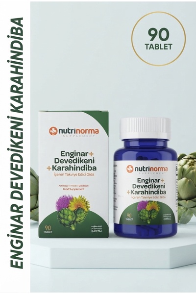 NUTRİNORMA Enginar + Devedikeni + Karahindiba 90 Tablet | Premium Bitkisel İç...