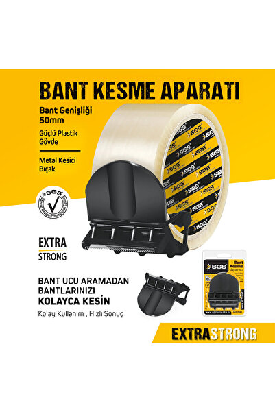 SGS 50 mm Avuç içi Koli Bandı Kesme Aparatı Paket Koli ve Taşınma İçin Pratik...