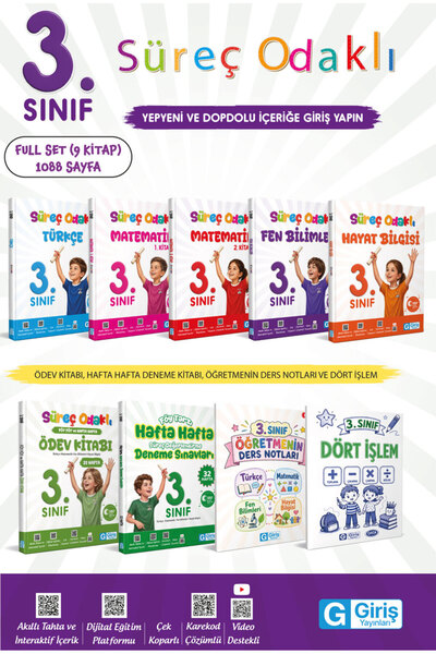 Giriş Yayınları 3. Sınıf Süreç Odaklı Fasikülleri