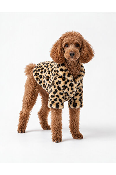 Buddy Store Furry Warmth Koleksiyonu - Leopar Desenli Polar Ceket / Kürk