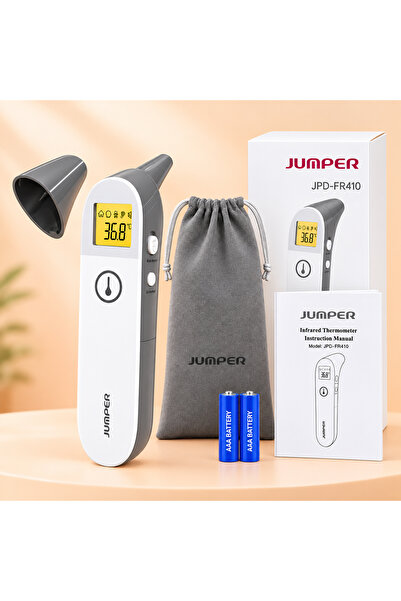 Jumper Temassız Ateş Ölçer Alından Ve Kulaktan Jpd-fr410 Beyaz-mavi