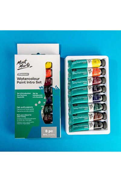 Mont Marte Premium Suluboya Başlangıç Seti 8’li, 8 ml