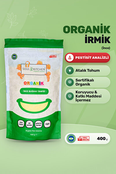 Soul Kitchen Organik Ürünler Organik İrmik Bebek Beslenmesine Uygun Katkısız ...