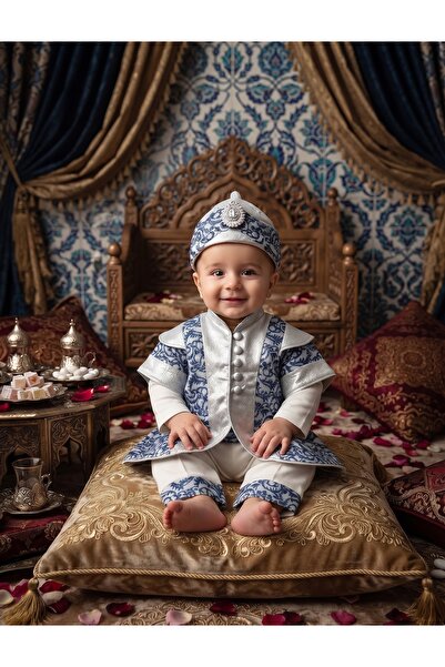 Petite Ponpon Baby Baby Boy Mevlütlük Şehzade Circumcision Clothing Boy