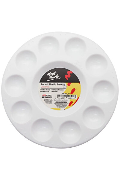Mont Marte Yuvarlak Plastik Palet Discovery 17cm