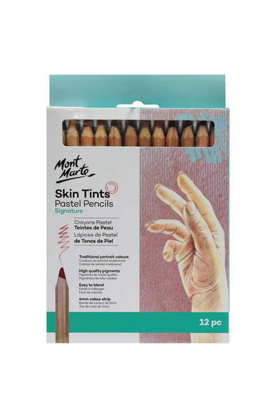 Mont Marte Signature Ten Tonları Pastel Boya Kalem Seti 12'li