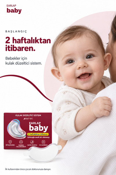 Beauty Tapes Earlap Baby Kepçe Kulak Düzeltici Silikon Beans