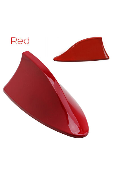Choice5 B Red Carbon Fiber Look Car Roof Top Mount Shark Fin Aerial Antenna T...