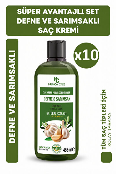Hunca Care Defne ve Sarımsaklı Saç Kremi 485 ml 10 Adet