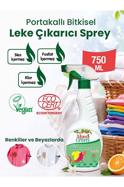 Mom's Green Bitkisel Leke Çıkarıcı Sprey Portakal Kokulu 750 ml