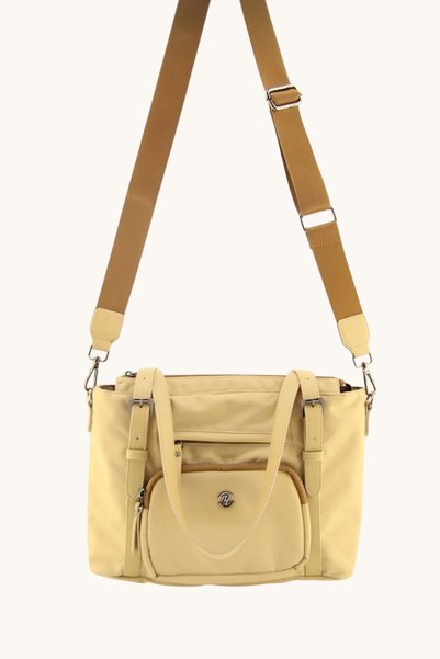 QUB CLUB Women's Multi-Compartment Mink Casual Satin Multi-Pocket Shoulder Bag