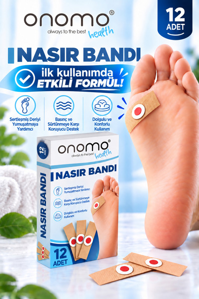 Onomo Health Nasır Bandı Nasır Yakısı 12 Adet