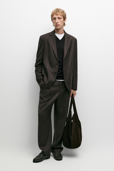 Massimo Dutti %100 yün takım ceket