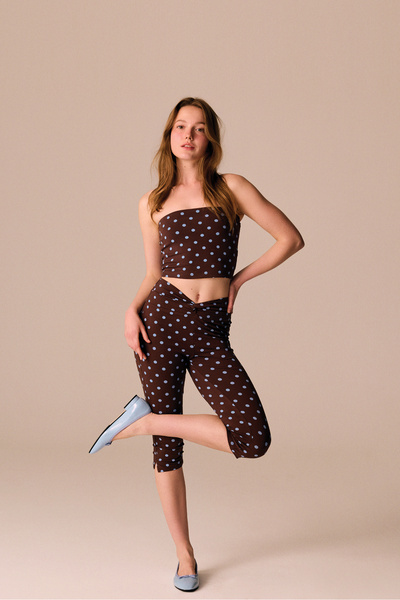Penti Polka Dot Li Strapless Cotton Lu Top