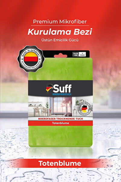 Suff Totenblume Mikrofiber Geniş Yüzey Pürüzsüz Çok Amaçlı Kurulama Bezi 70x5...