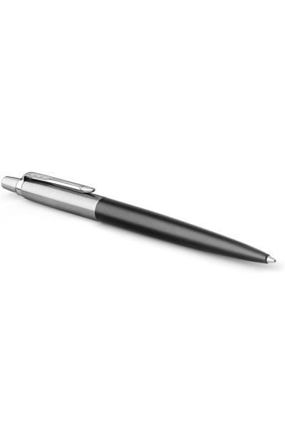 Parker قلم حبر جاف من جوتر، قابل للسحب، حبر أزرق، هيكل أسود/كروم-8582