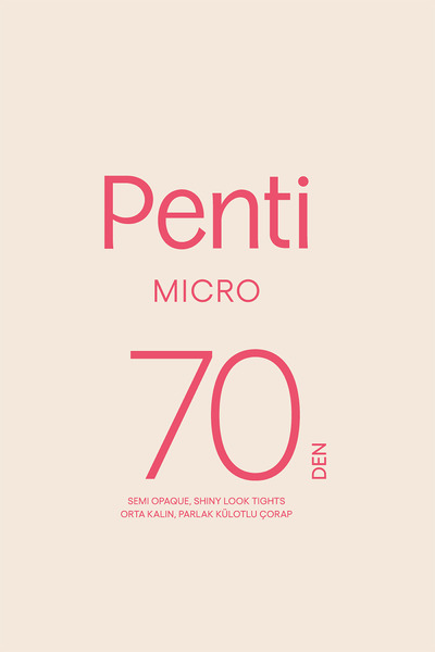 Penti Micro 70 Siyah Külotlu Çorap-Pentilicious