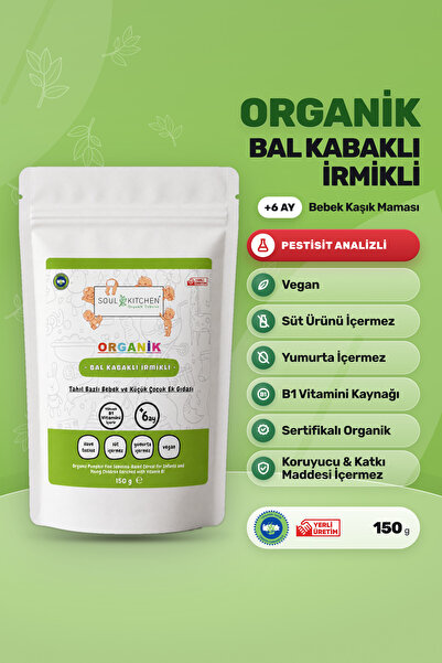 Soul Kitchen Organik Ürünler Organik Bebek Kaşık Maması Balkabaklı İrmikli B1...