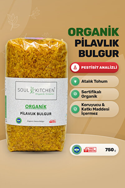 Soul Kitchen Organik Ürünler Organik Pilavlık Bulgur Katkısız 750 g