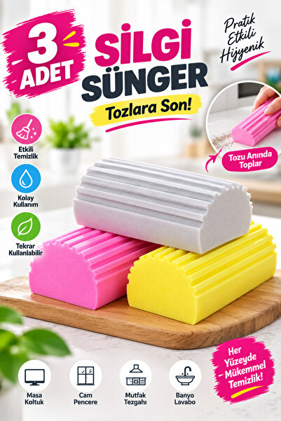 grimorlife 3Pcs Multipurpose Moist Eraser Sponge Dust Master Cleaning Sponge ...