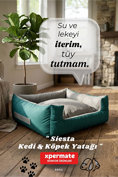 XPERMATE Kedi Yatağı Ve Köpek Yatağı Tüy Tutmaz Kumaş Fermuarlı Evcil Hayvan ...