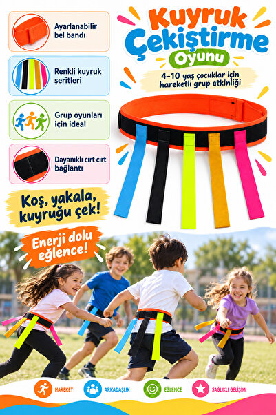 Leiste Kuyruk Çekiştirme Oyunu Çocuk Duyusal Motor Berceri Aktivite Eğitici Y...