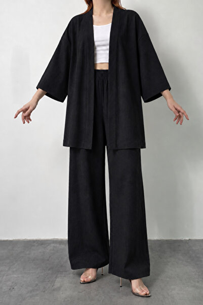 Elisho Bürümcük Fabric Kimono Set