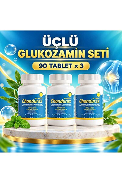 Chondurax Glukozamin Kondroitin 90 Tablet 3'lü Paket