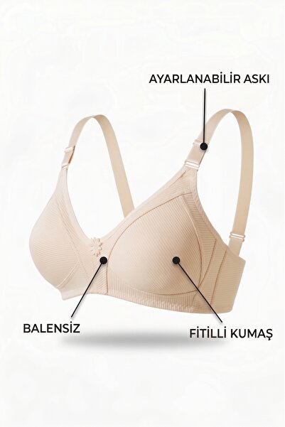 Ebru Corded Fabric Non-Wired Shaping / Sculpting Bra