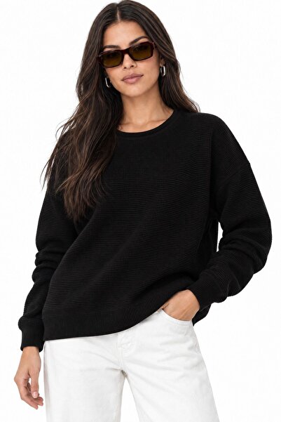 Hiccup Mixray Comfortable Cut Sweater with Kayak Collar