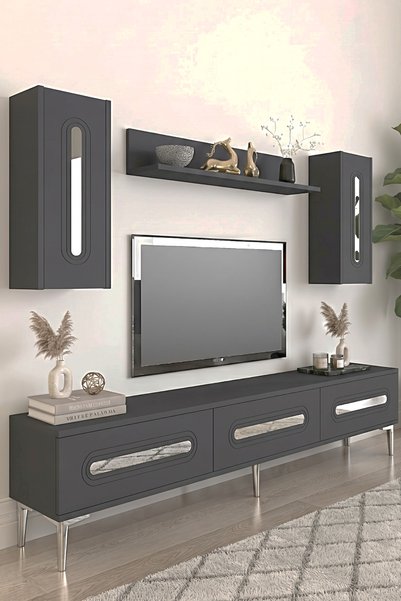 CENEYRA TVR1804AS - RANY TVR180 ÜNİTESİ TAKIM ANTRASİT-SILVER 180CM