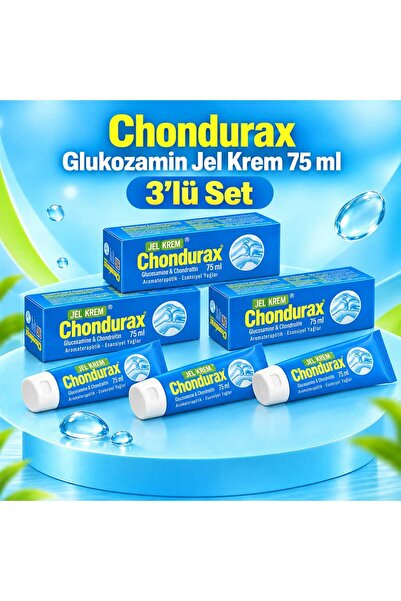 Chondurax Glucosamine Chondroitin Jel Krem Msm 75 ml x 3 LÜ PAKET
