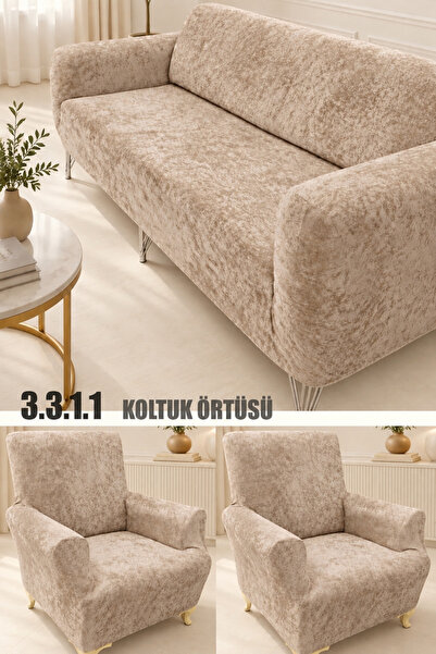 uzhanem Sofa Cover Velvet Sofa Cover Set 3.3.1.1 Sofa Cover Stain Resistant