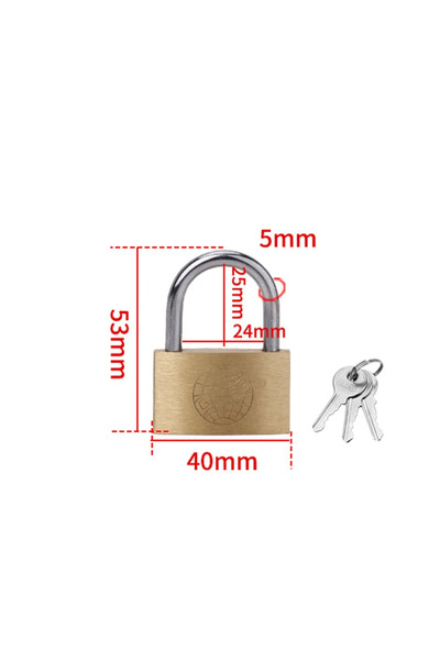 Choice No 40mm Copper Padlock Small Locks for Luggage Case Locker Home Improv...