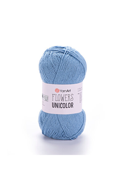 Yarnart Flowers Unicolor - Πλεκτό Χέρι Νήμα Μπλε-742