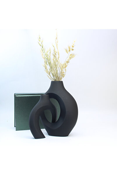 Choice black A Set of Hugging Vase Ornaments, Home Decoration Ornaments Vase,...