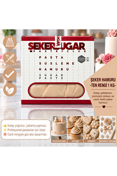 ŞEKER & SUGAR Şeker Sugar TEN Şeker Hamuru 1 KG