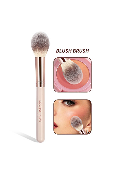 Choice Apricot MAANGE 1pc Powder Blusher Brush Soft Brush Travel Makeup Brush...